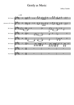 Gently as Music (arranged for clarinets)